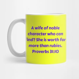 Bible Verse Proverbs 31:10 Mug